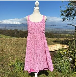 Fresh Produce Pink Sundress Midi Dress Large